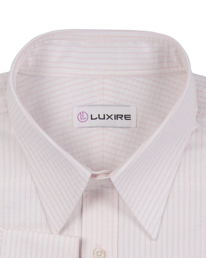 Glänzendes Twill mit Karomuster in Rosa und Weiß