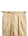 Dunkelbeige einfarbige Chino