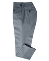 Pantalon en laine peignée fine Dugdale - Gris uni