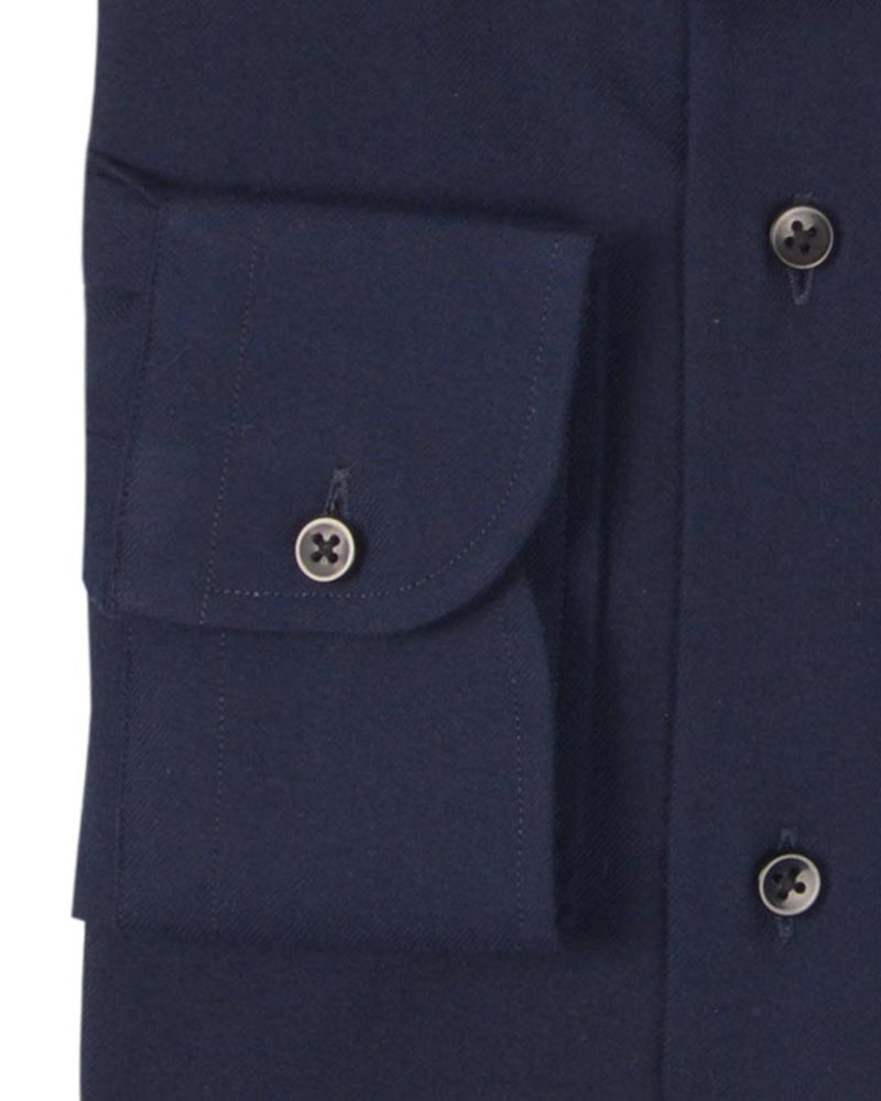 Cashmerello Alumo : Sergé de coton bleu marine foncé