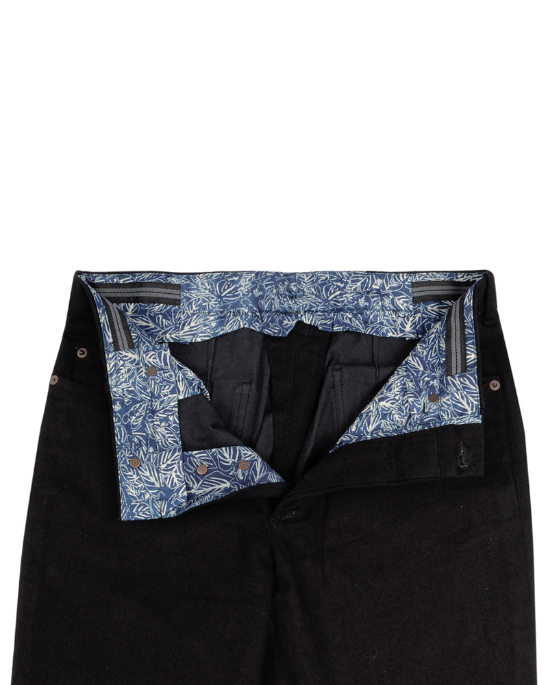 Sondrio Cotton: Schwarzer schwerer Denim-Twill