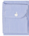Grandi und Rubinelli Marineblaues Kleid mit Streifen