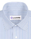 Alumo Light Blue Cornflower and Navy Stripes