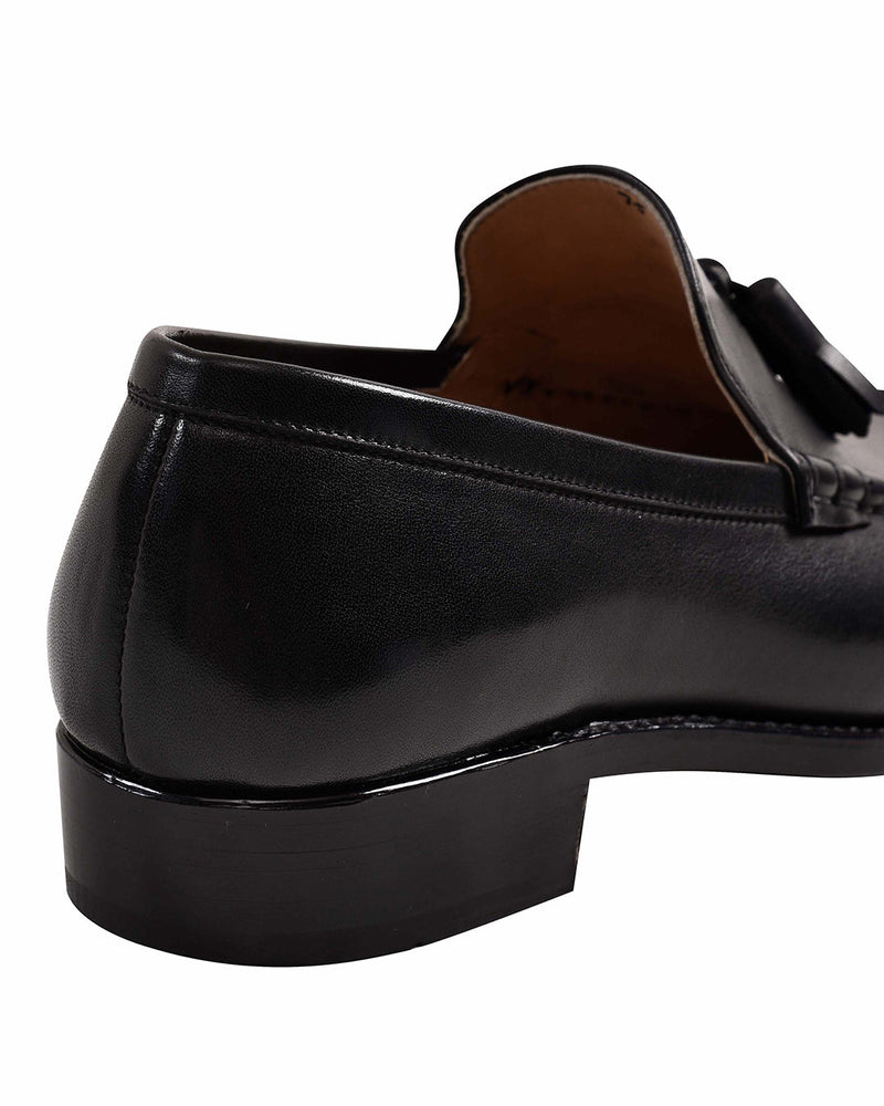 Loafer mit Quaste Schwarz