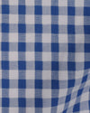 Blau-weiße Gingham-Karos