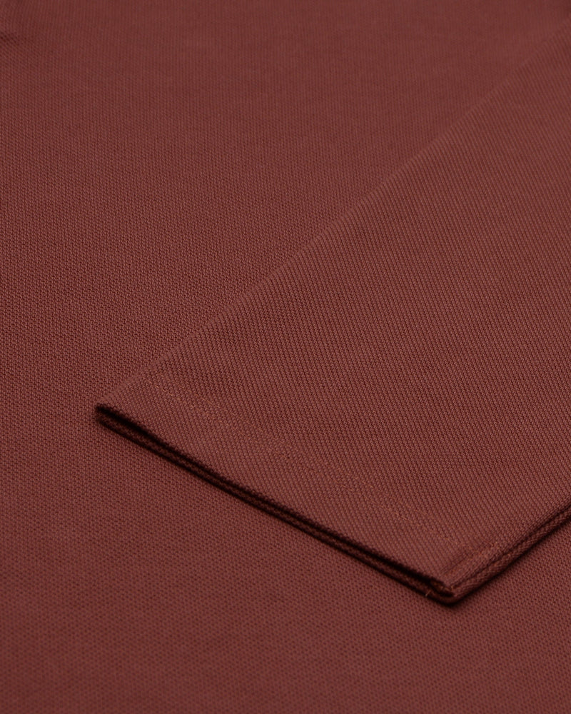 EZS Aria Rust Long Sleeve Polo