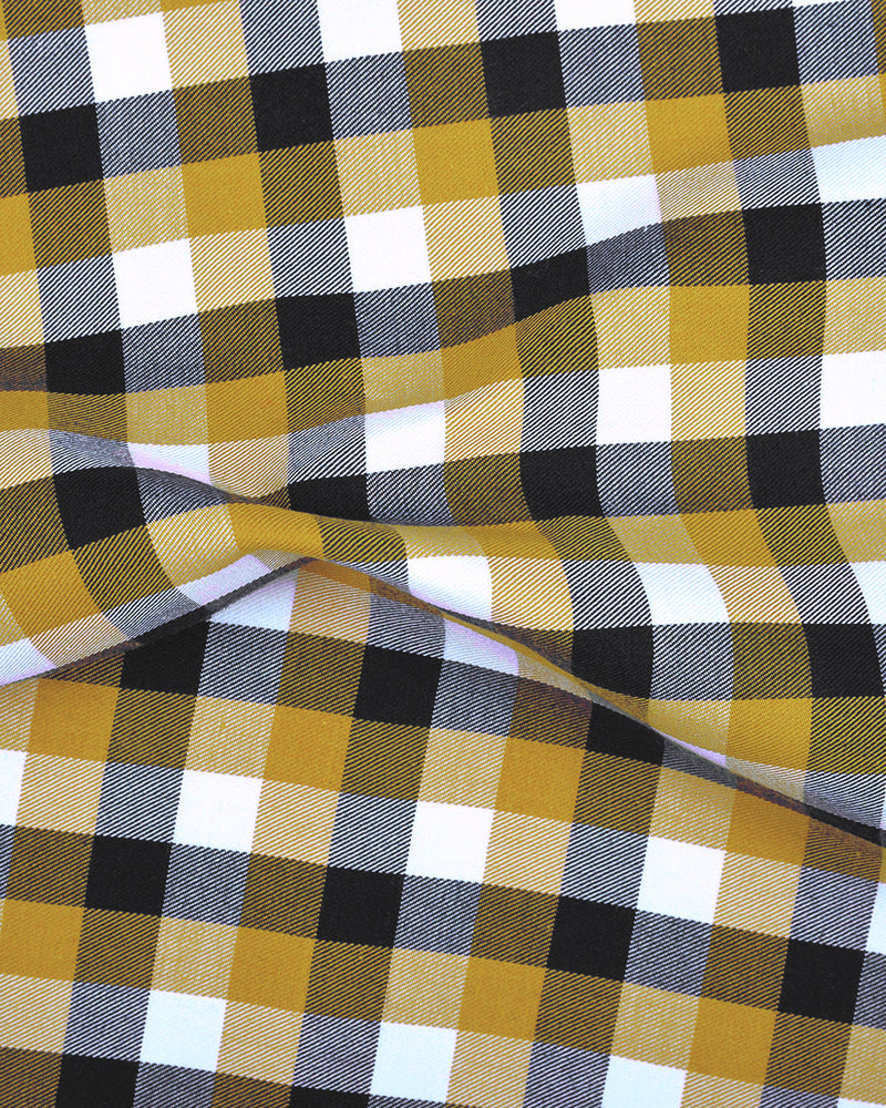 Herbstkaros: Helles senfviolettes Gingham