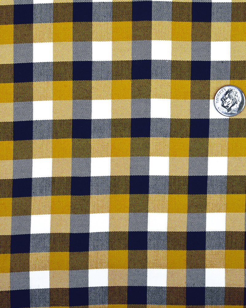 Herbstkaros: Helles senfviolettes Gingham