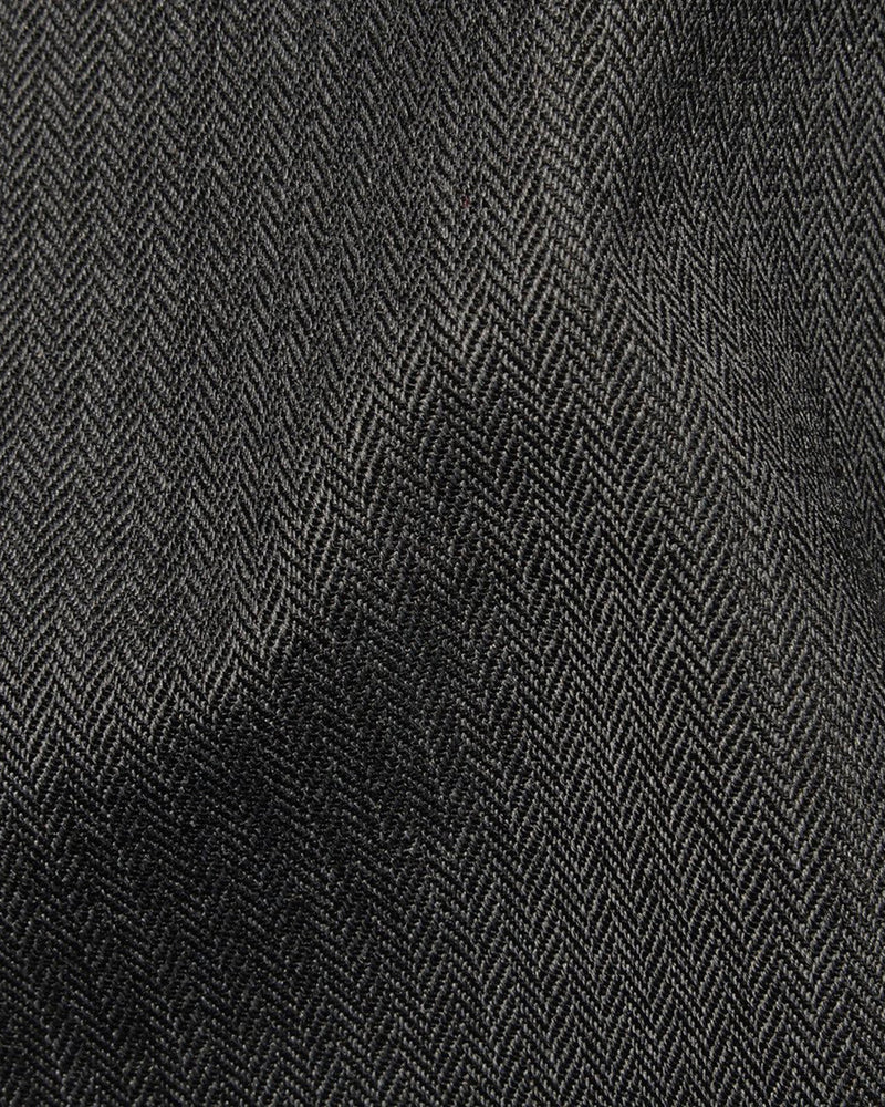 Performance-Chino: Graues Fischgrätenmuster