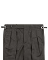 Drapers: Beige Covert Wool High Waisted Pant