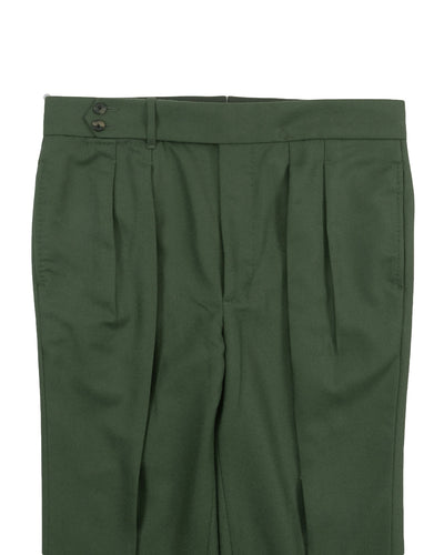 VBC :100% Wool Green Flannel