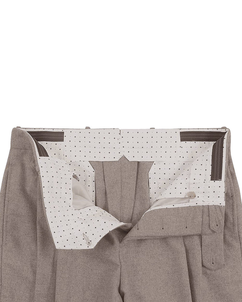 Minnis Flannel: Leichte Rehbraune Twill-Hose