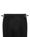 Schwarze Ripstop-Chinohose