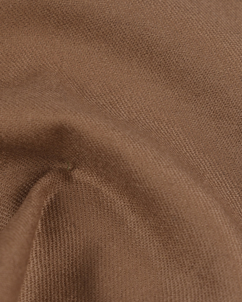 Pantalon plissé en flanelle légère kaki VBC