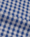 Blau-weiße Gingham-Karos