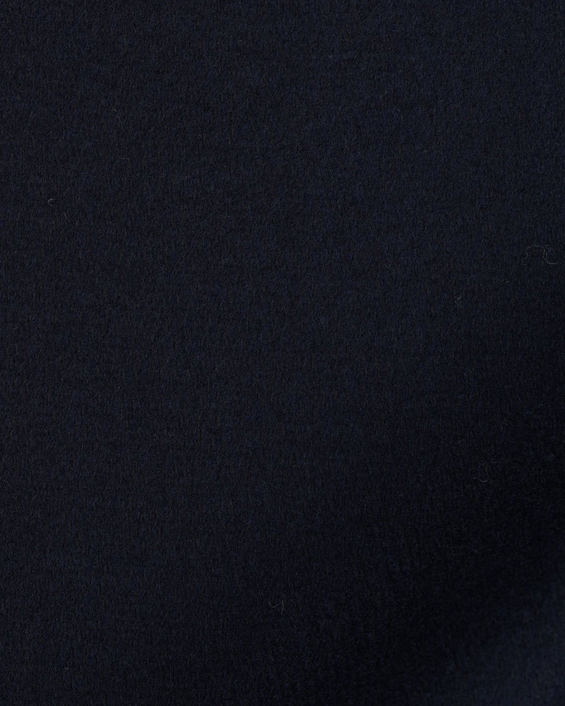 Dunkelblauer Woll-Twill-Deckmantel