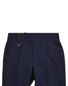 Loro Piana : Seersucker à rayures bleu foncé
