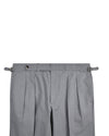 Haifischgraue Twill-Hose