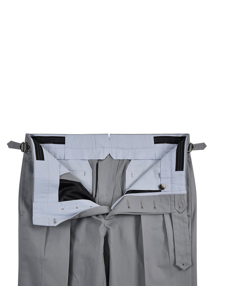 Haifischgraue Twill-Hose
