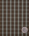 Carreaux tartan marron, beige et marine