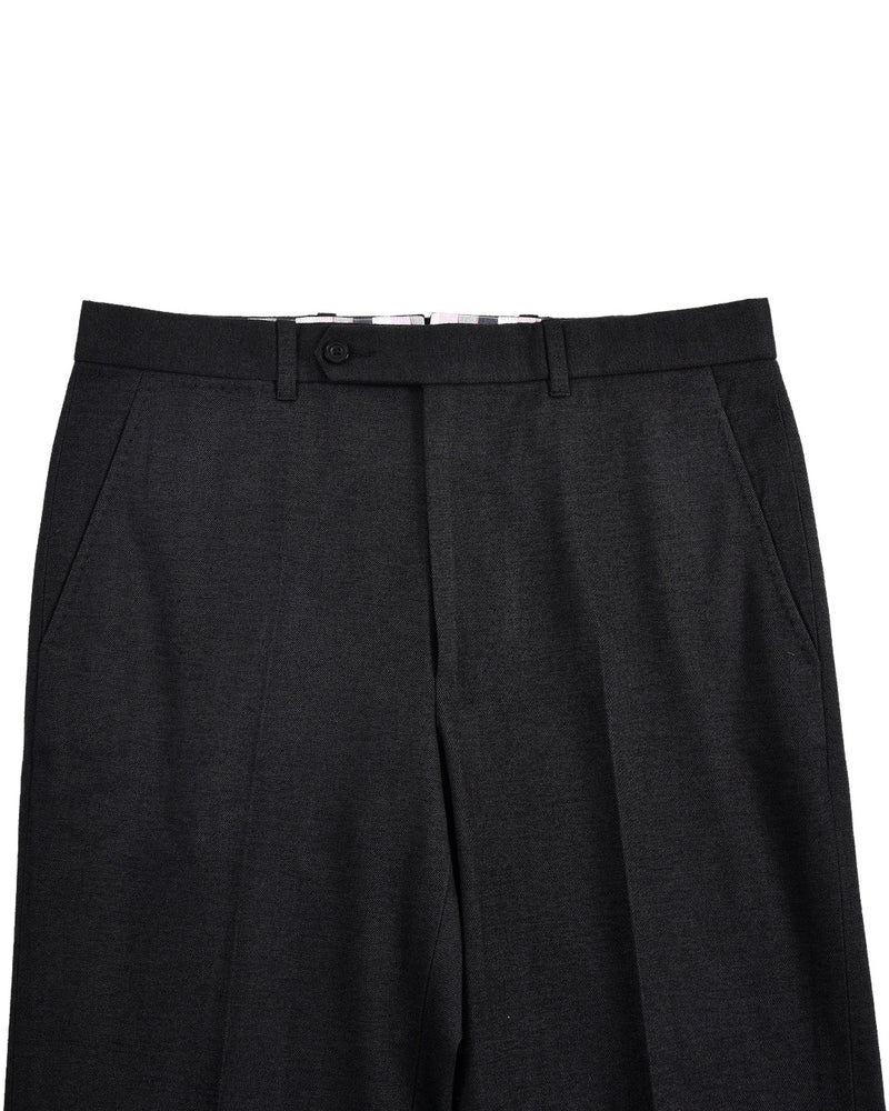 Midnight Grey Cotton Gabardine Twill