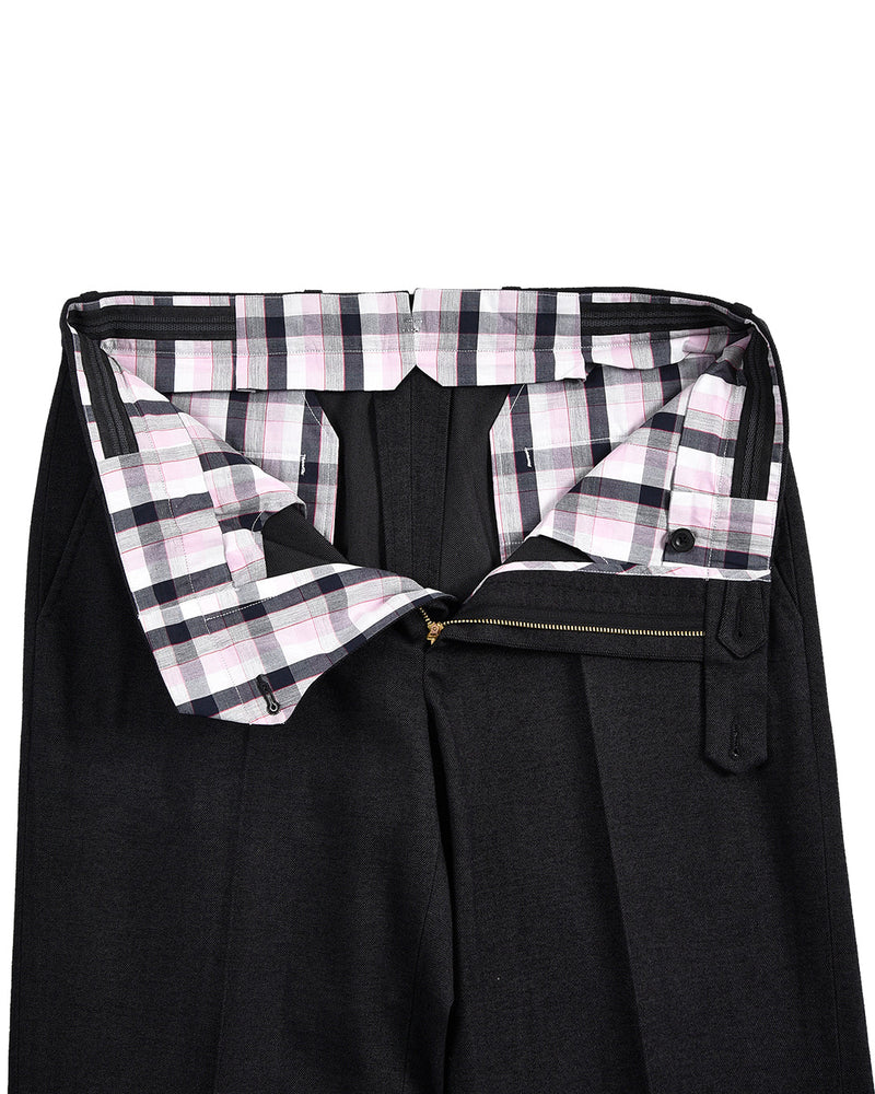 Midnight Grey Cotton Gabardine Twill