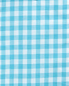 Ozeanblaues kariertes Hemd