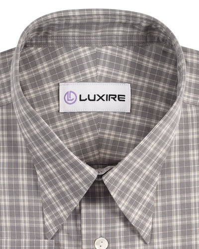 Grey Off-White Tattersall Checks