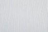 Cotton Linen: Black Blue Alternate stripes On White
