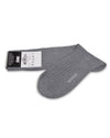 Pantherella Danvers Coton côtelé - Gris moyen
