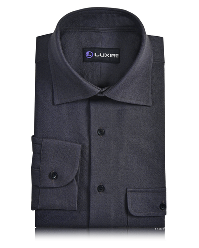 Midnight Grey Wool Shirt