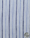 Leinen: Schattierungen von blauen Bleistiftstreifen