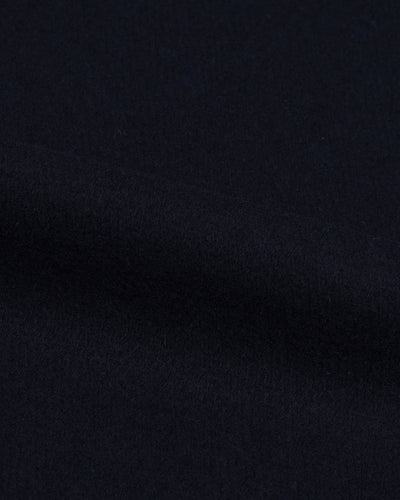 Dark Navy Twill Wool Topcoat