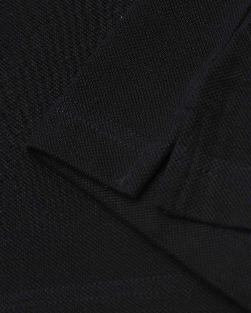 EZS Aria Black Long Sleeve Polo