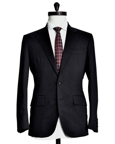 Black Cotton Single Breasted Jacket