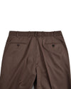 Hose aus Baumwoll-Twill in Kaffeebraun