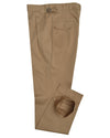 Pleated Military Khaki Dress Pant