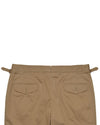 Pleated Military Khaki Dress Pant