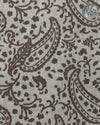 Feldkragen PRESET STYLE in Leinen: Braun bedrucktes Paisley