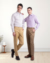 Mauve Gingham Checks Shirt