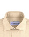 Cashmerello Alumo: Light Beige Cotton Herringbone