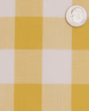 Golden Yellow Windowpane Checks On White