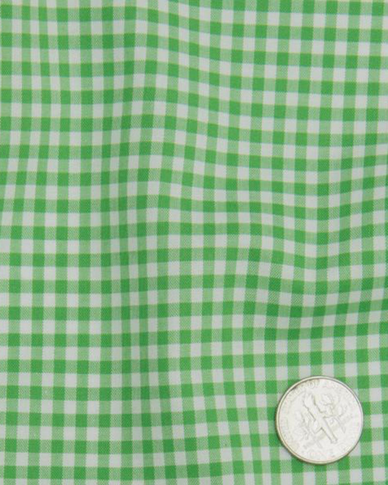 Lincon Green Gingham auf Weiß