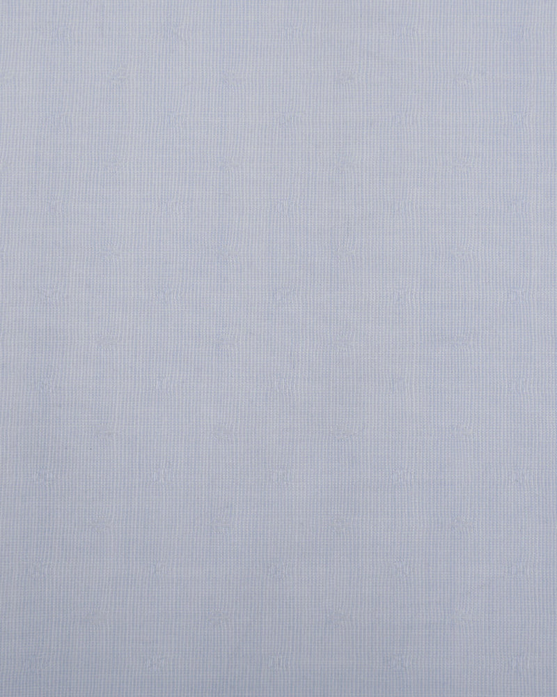 Albini: Light Blue Self Flower Weave