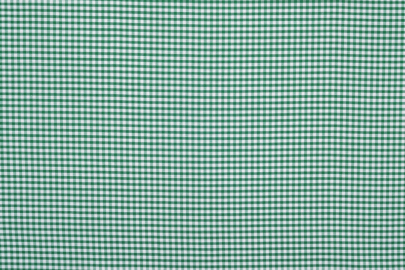 Oxford Lincoln Green Gingham on White