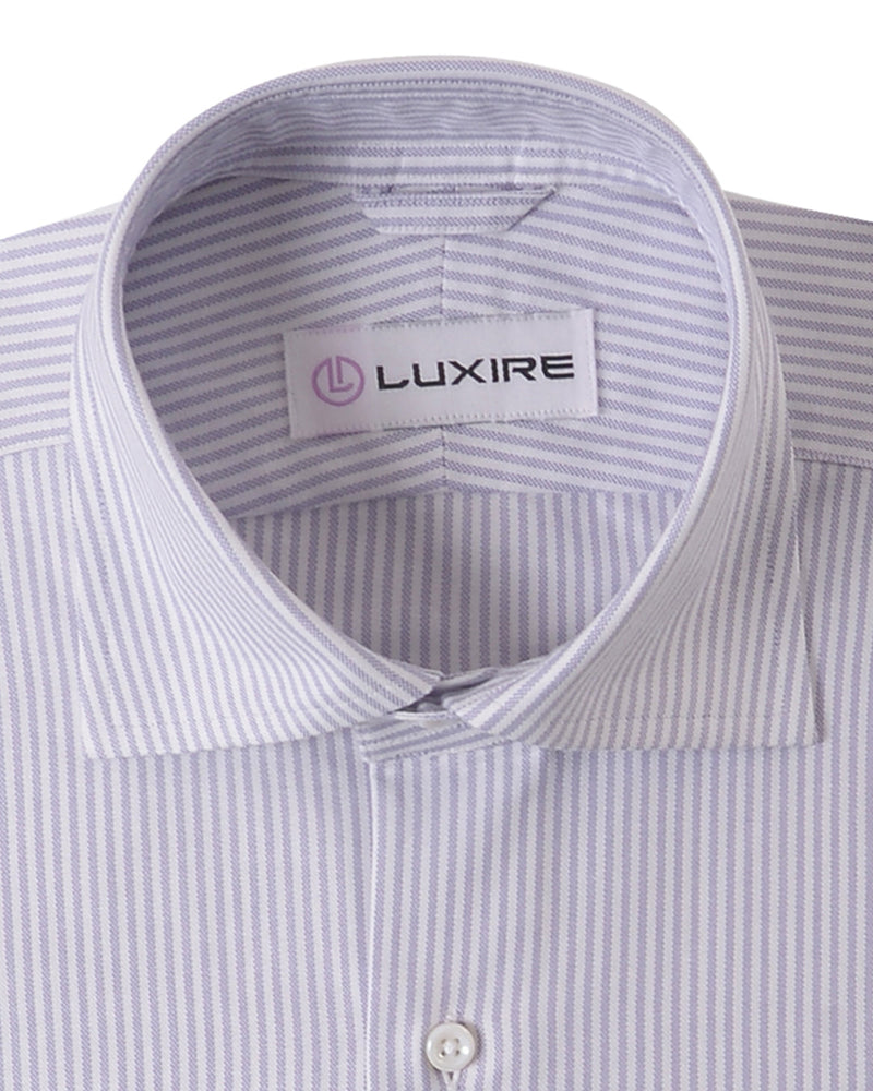 Alumo Heather Oxford lila Kleid Streifen