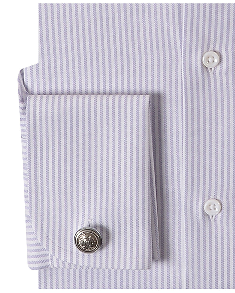 Alumo Heather Oxford lila Kleid Streifen
