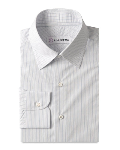 Alumo Light Grey And Light Blue Alternate Stripes
