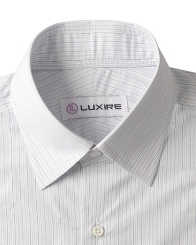 Alumo Light Grey And Light Blue Alternate Stripes
