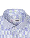 Chemise imprimée diamant bleu